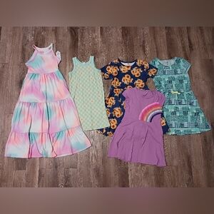 Bundle of 5 Girls Dresses Size 7/8